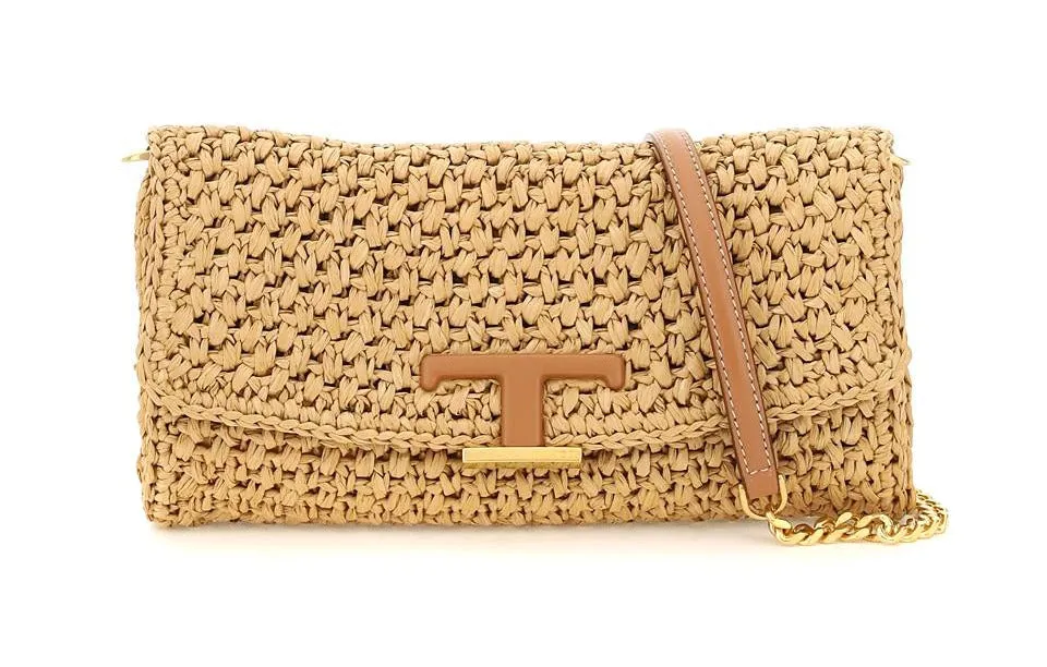 Tod's T-Logo Plaque Mini Clutch Bag