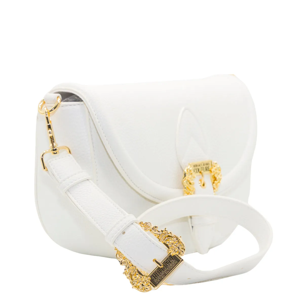 Versace Jeans Couture Logo Buckle Shoulder Bag