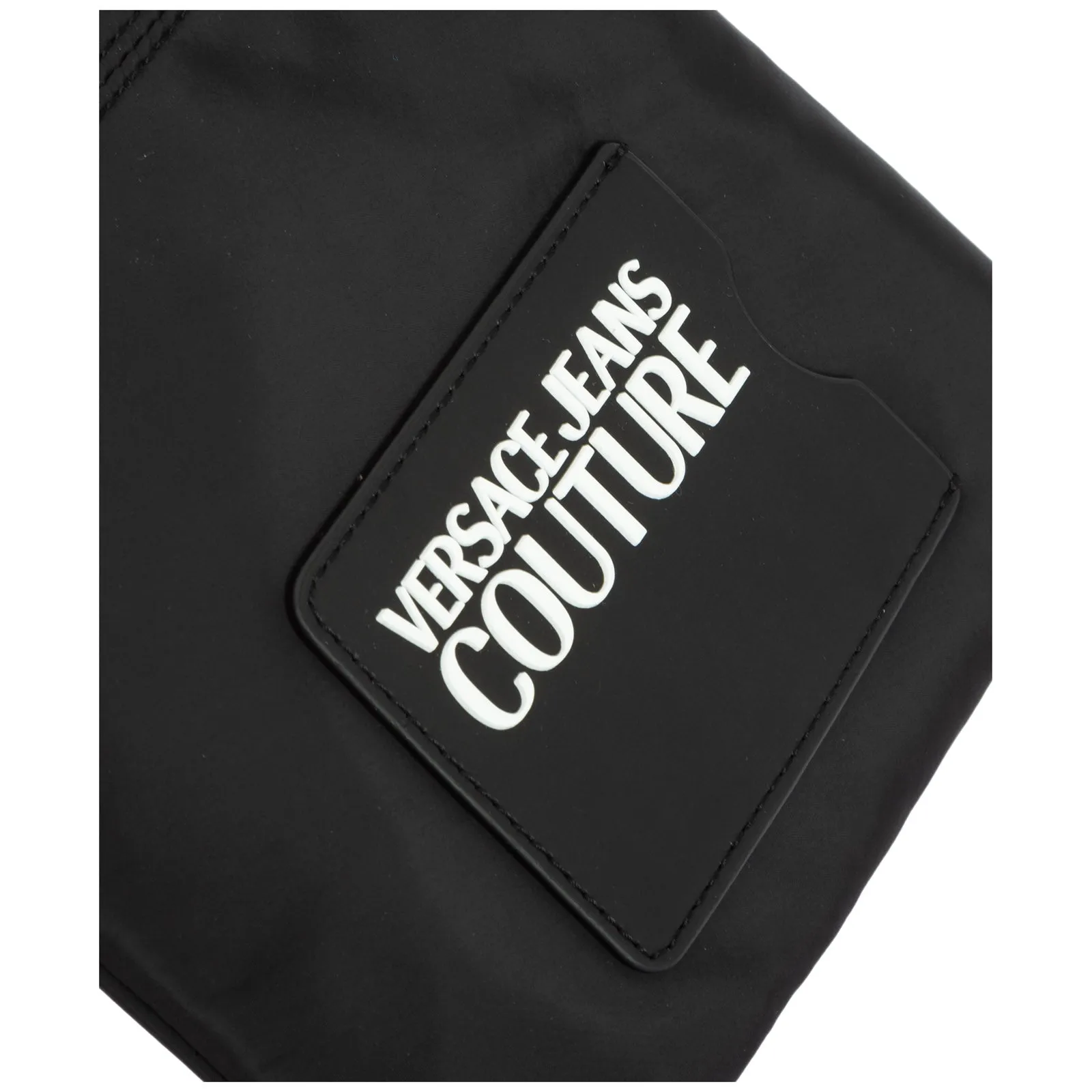 Versace Jeans Couture Logo Embossed Zipped Messenger Bag