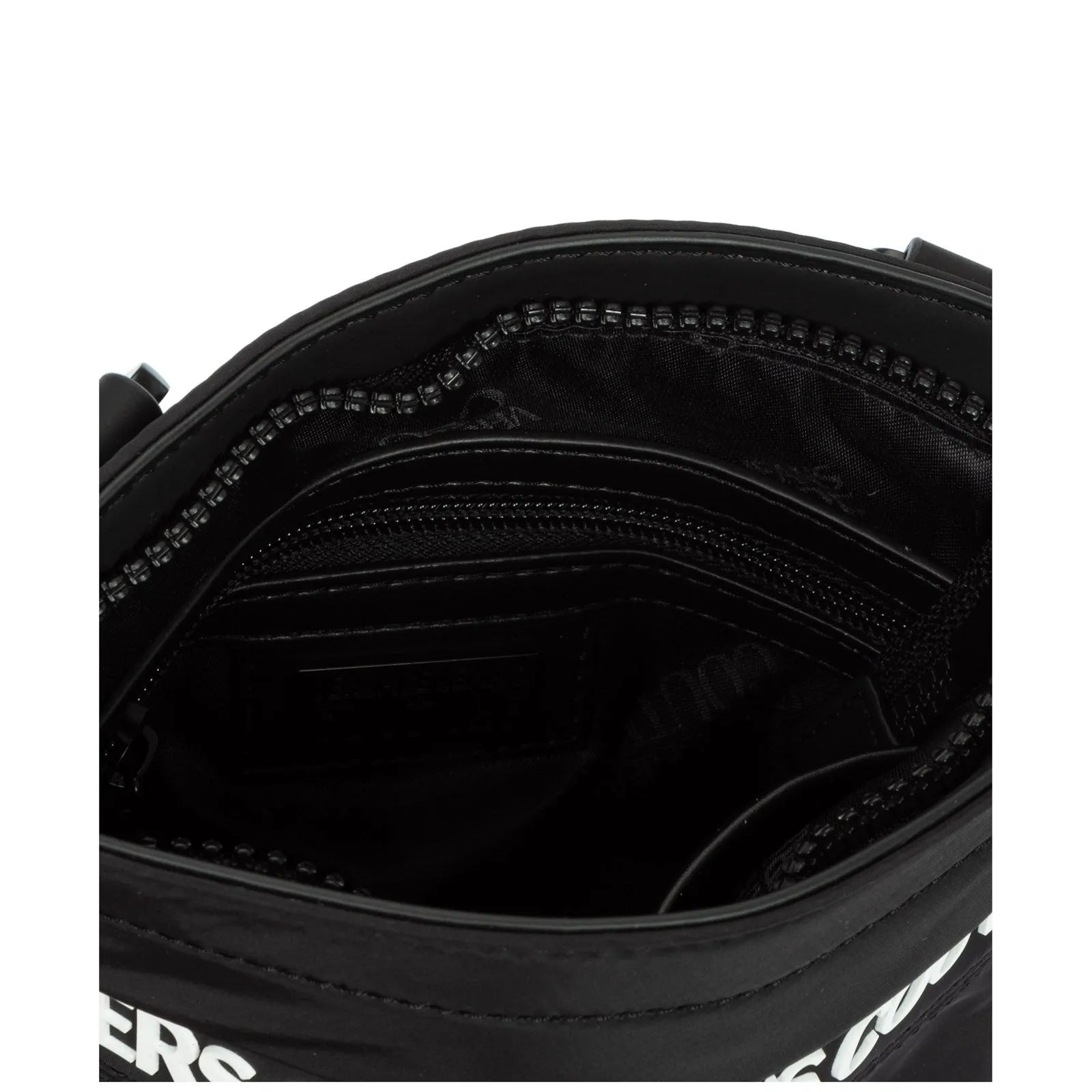Versace Jeans Couture Logo Embossed Zipped Messenger Bag