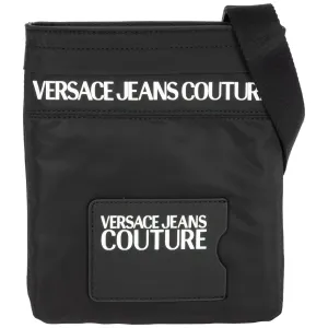 Versace Jeans Couture Logo Embossed Zipped Messenger Bag