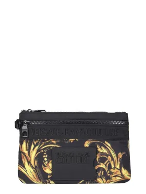 Versace Jeans Couture Logo Patch Baroque Pouch