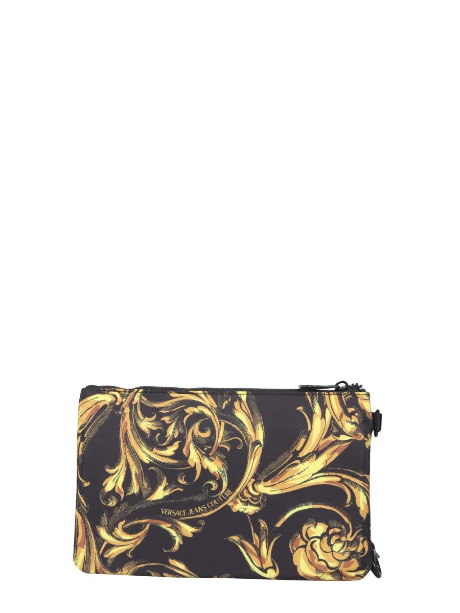 Versace Jeans Couture Logo Patch Baroque Pouch