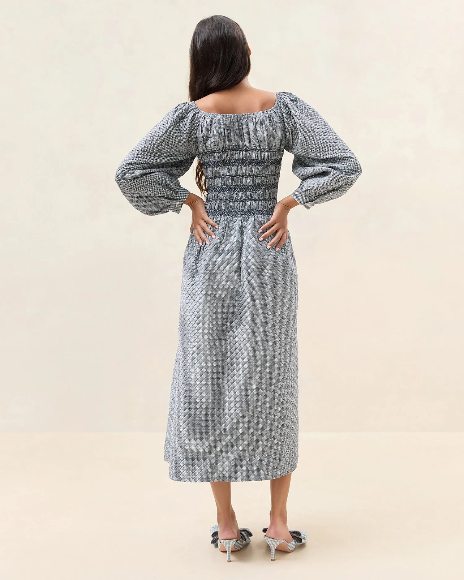 Vineta Gathered Dress