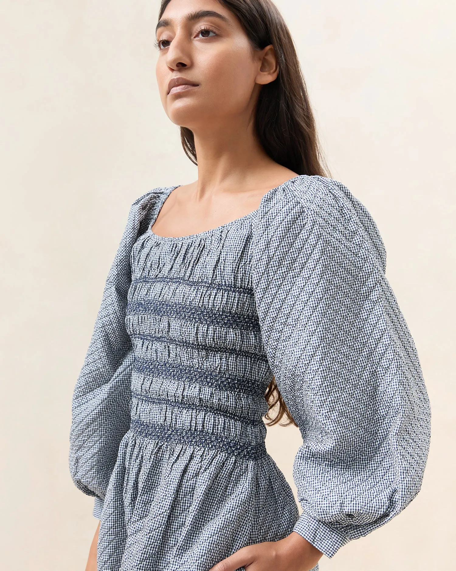 Vineta Gathered Dress
