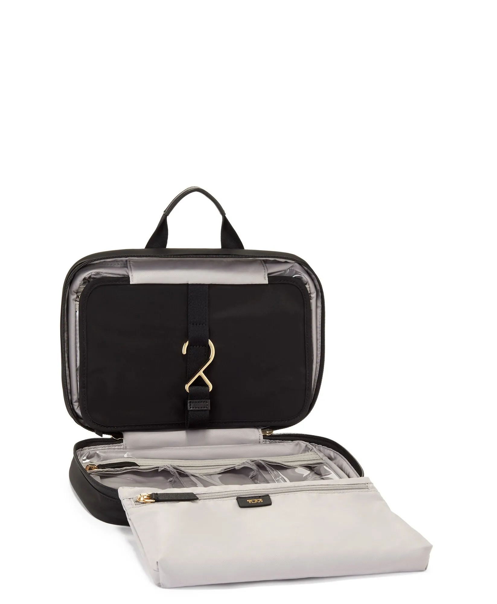 VOYAGEUR Madeline Cosmetic Pouch - Black/Gold