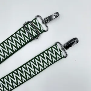 White/Green Shoulder Strap