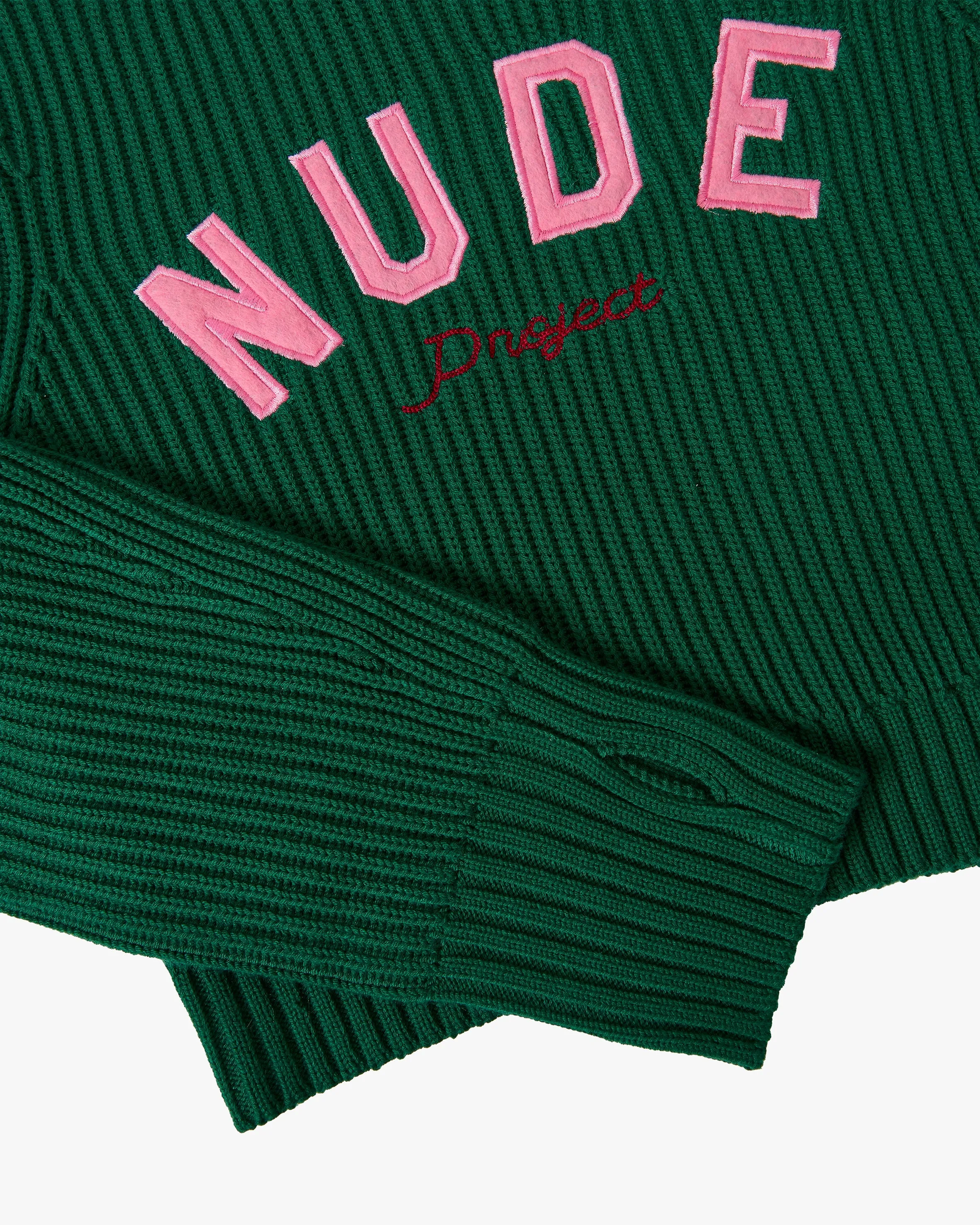 Wifey Knit Cropped Sweater Green