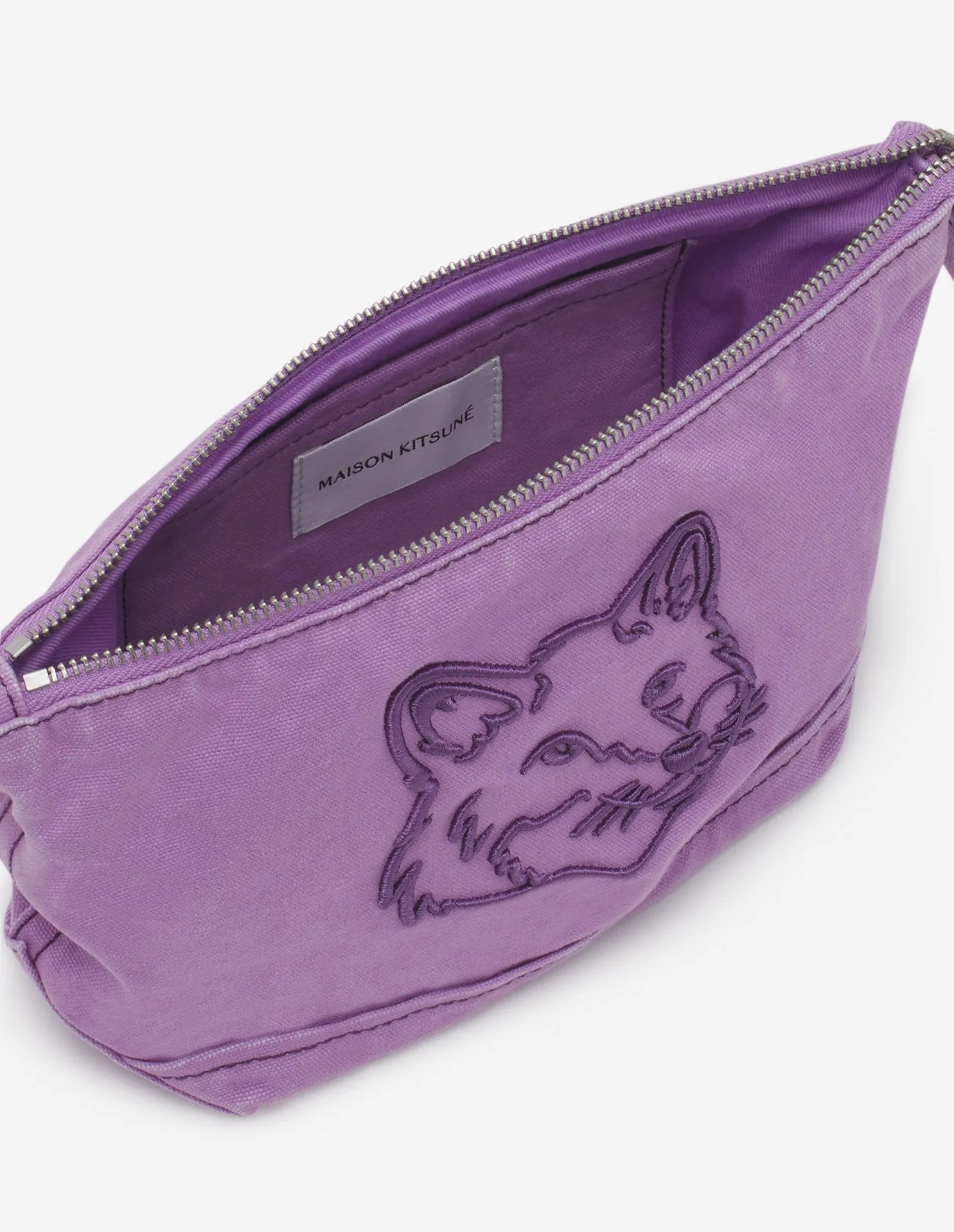 Women's Fox Head Zipped Pouch Lilac